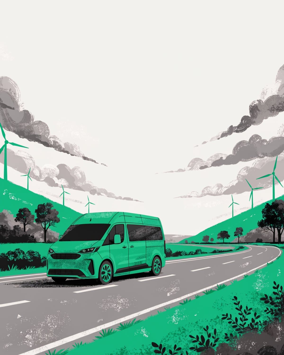 THRIVE illustration of a UK fleet scene